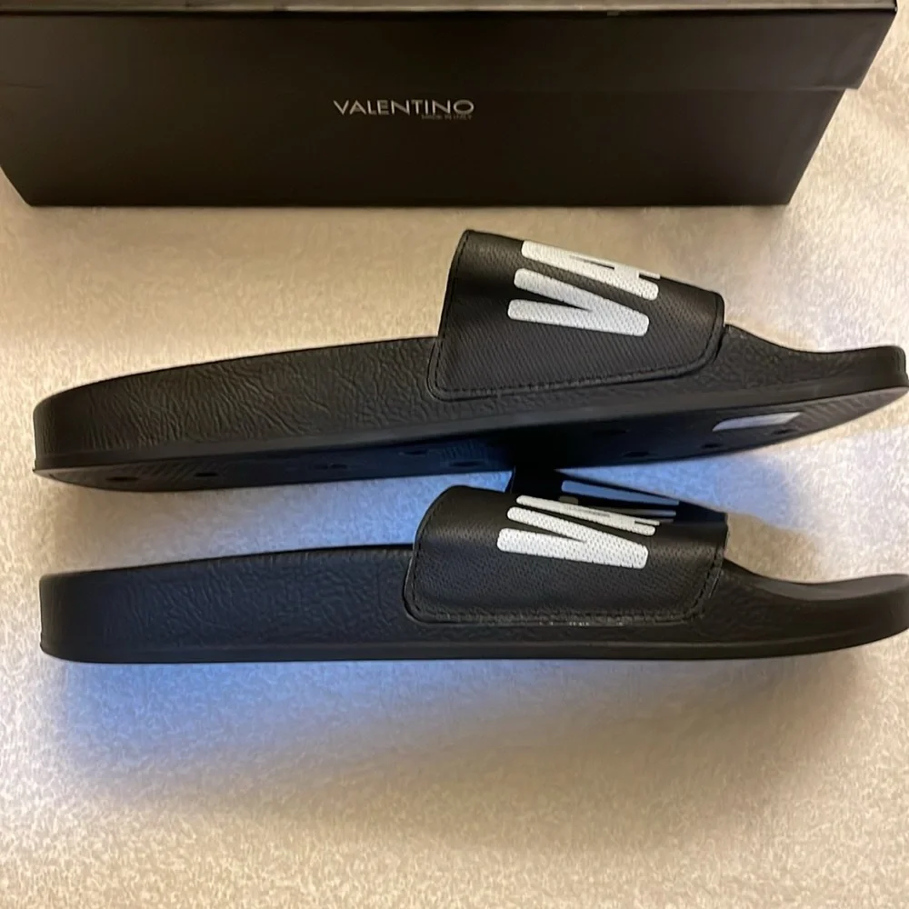 Valentino EOS Black Slides, Size 12 - (Authentic) - Picture 4 of 8